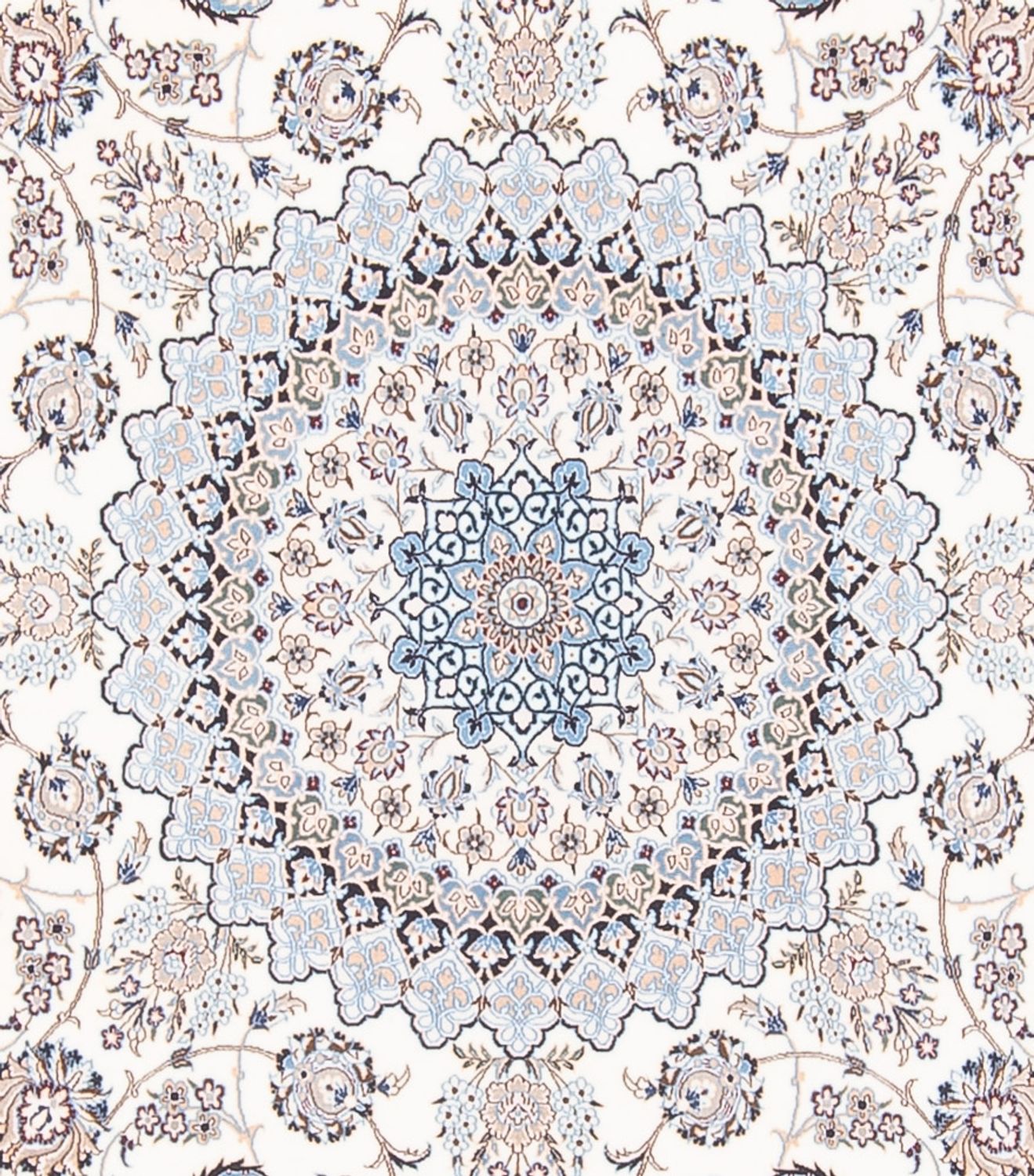 Tapis persan - Nain - Premium - 261 x 247 cm - crème