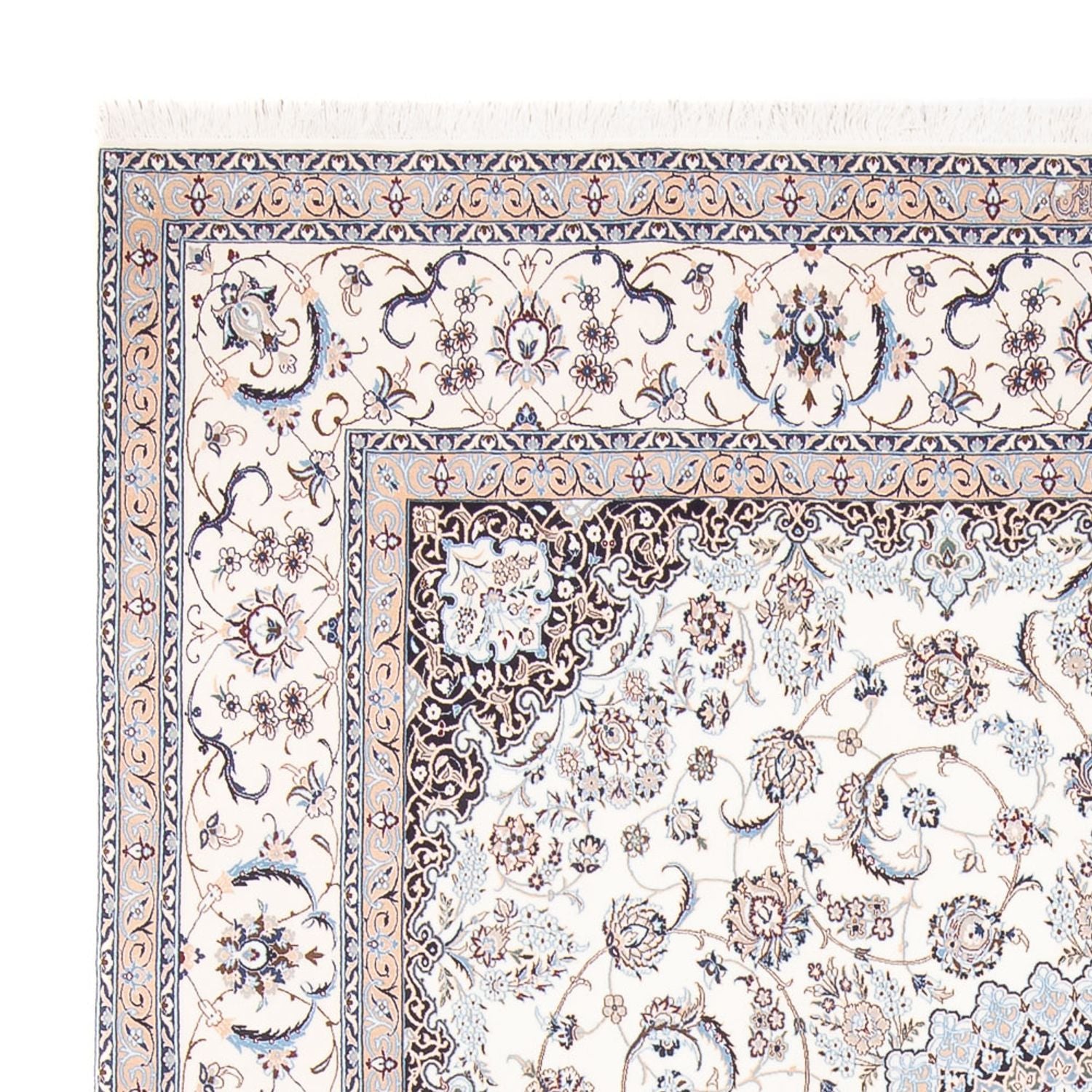 Tapis persan - Nain - Premium - 261 x 247 cm - crème
