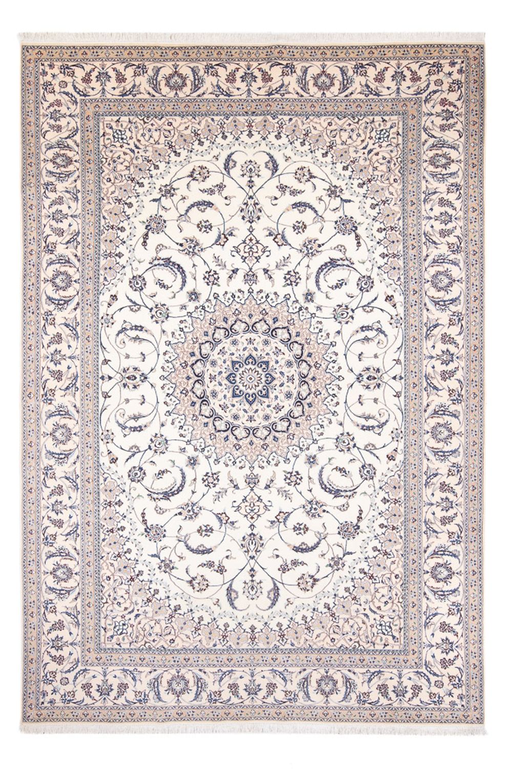 Tapis persan - Nain - Premium - 312 x 204 cm - crème