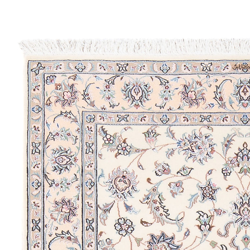 Tapis persan - Nain - Premium - 150 x 102 cm - crème