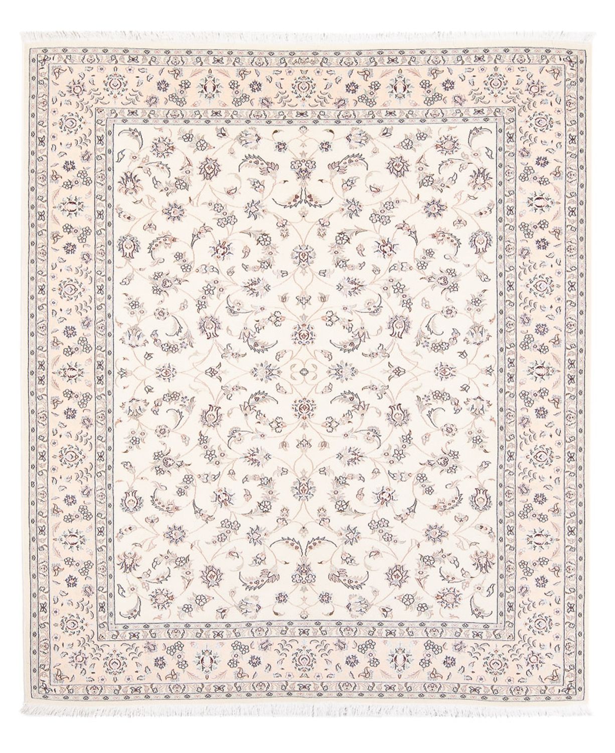 Tapis persan - Nain - Premium - 198 x 150 cm - crème