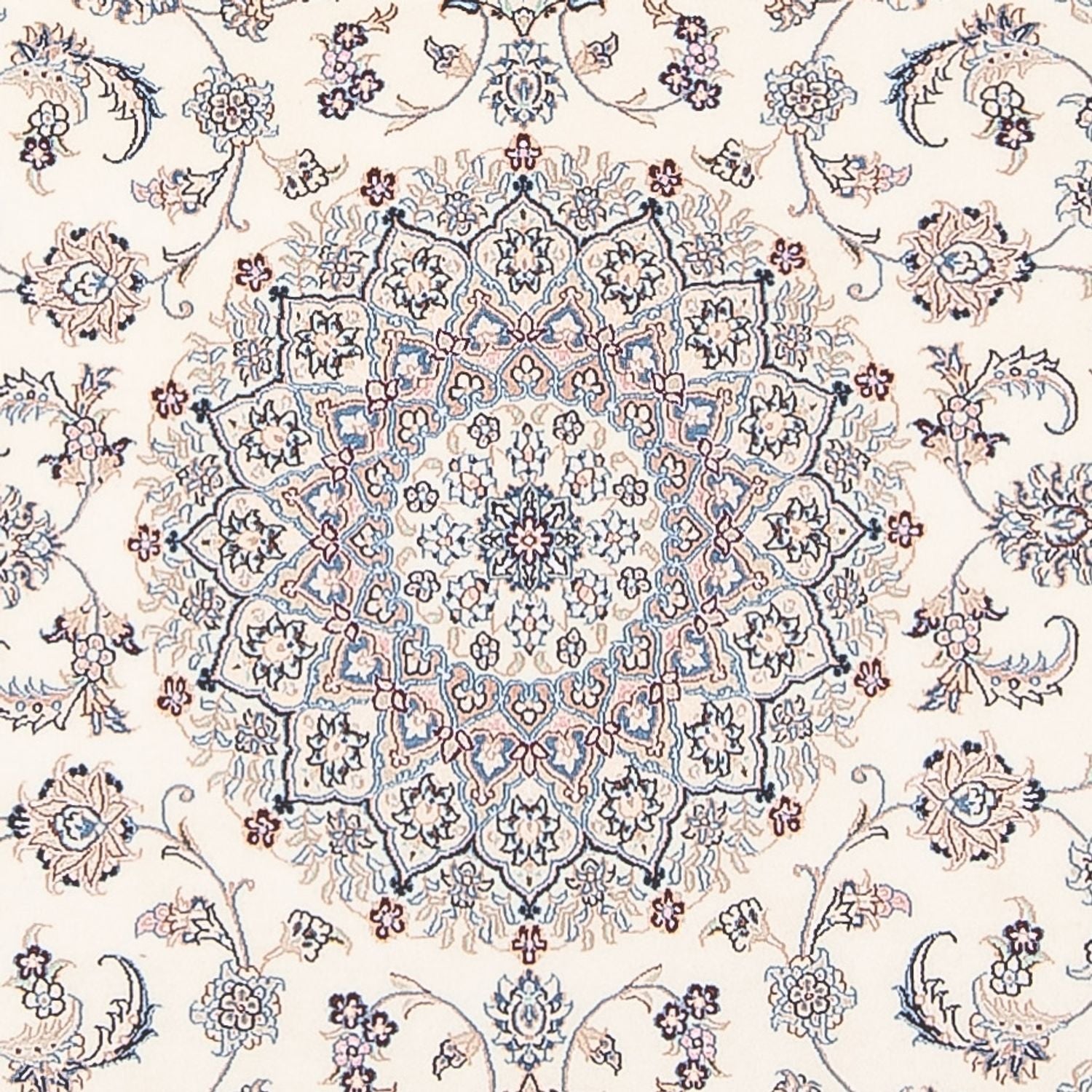 Tapis persan - Nain - Premium - 205 x 135 cm - crème
