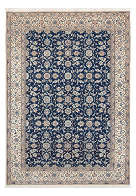 Tapis persan - Nain - Premium - 240 x 165 cm - bleu foncé