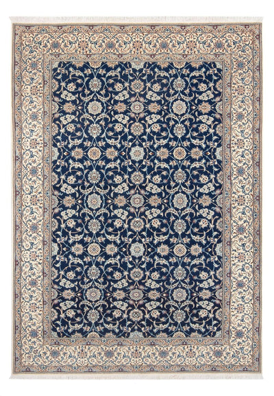 Tapis de Nain - 6La Tapis 165x240cm - Tapis persan - bleu foncé