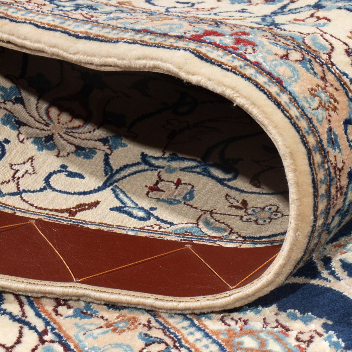 Tapis persan - Nain - Premium - 240 x 165 cm - bleu foncé