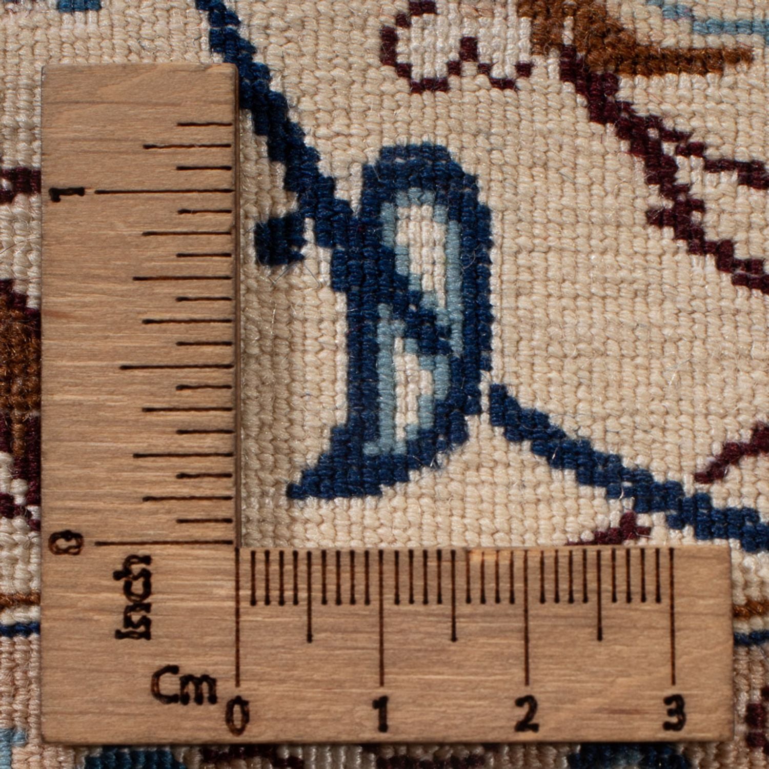 Tapis persan - Nain - Premium - 240 x 165 cm - bleu foncé