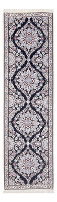 Tapis de couloir Tapis persan - Nain - Premium - 188 x 58 cm - bleu foncé