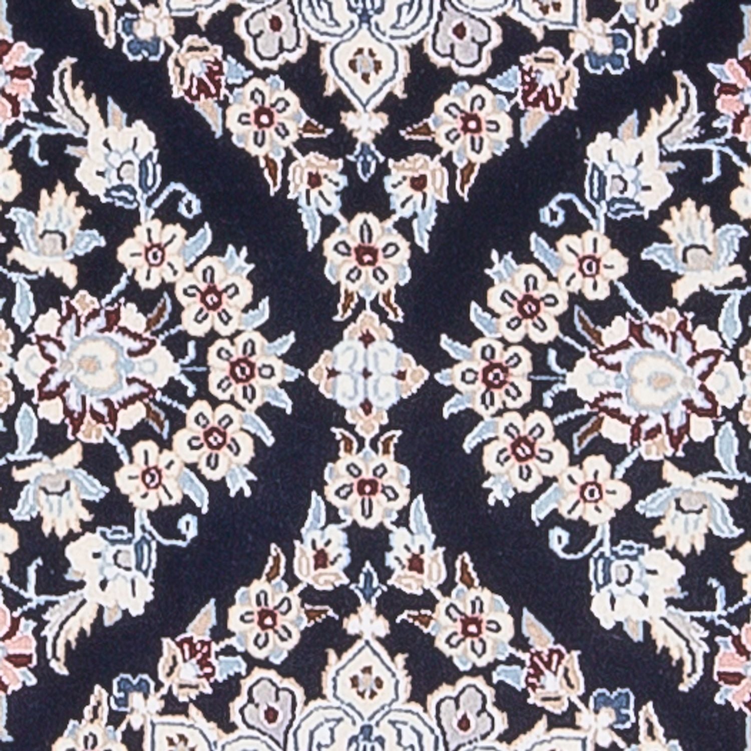 Tapis de couloir Tapis persan - Nain - Premium - 188 x 58 cm - bleu foncé