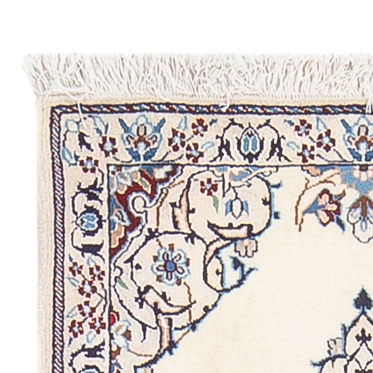 Tapis de couloir Tapis persan - Nain - Premium - 153 x 49 cm - crème