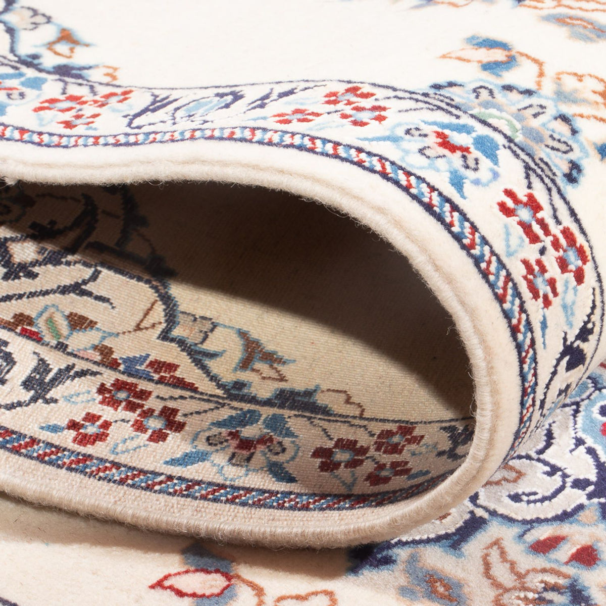 Tapis de couloir Tapis persan - Nain - Premium - 153 x 49 cm - crème