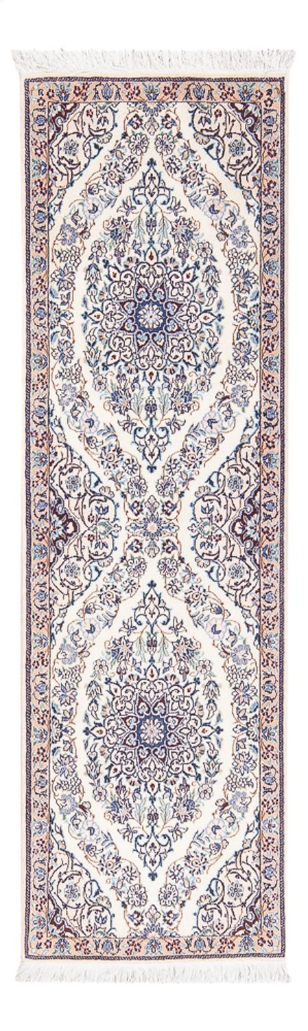 Tapis de couloir Tapis persan - Nain - Premium - 150 x 50 cm - crème