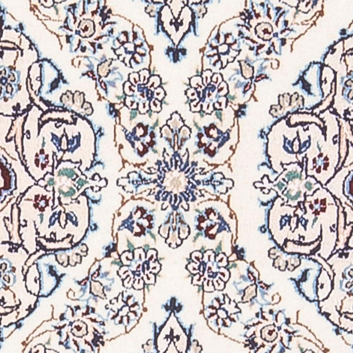 Tapis de couloir Tapis persan - Nain - Premium - 150 x 50 cm - crème