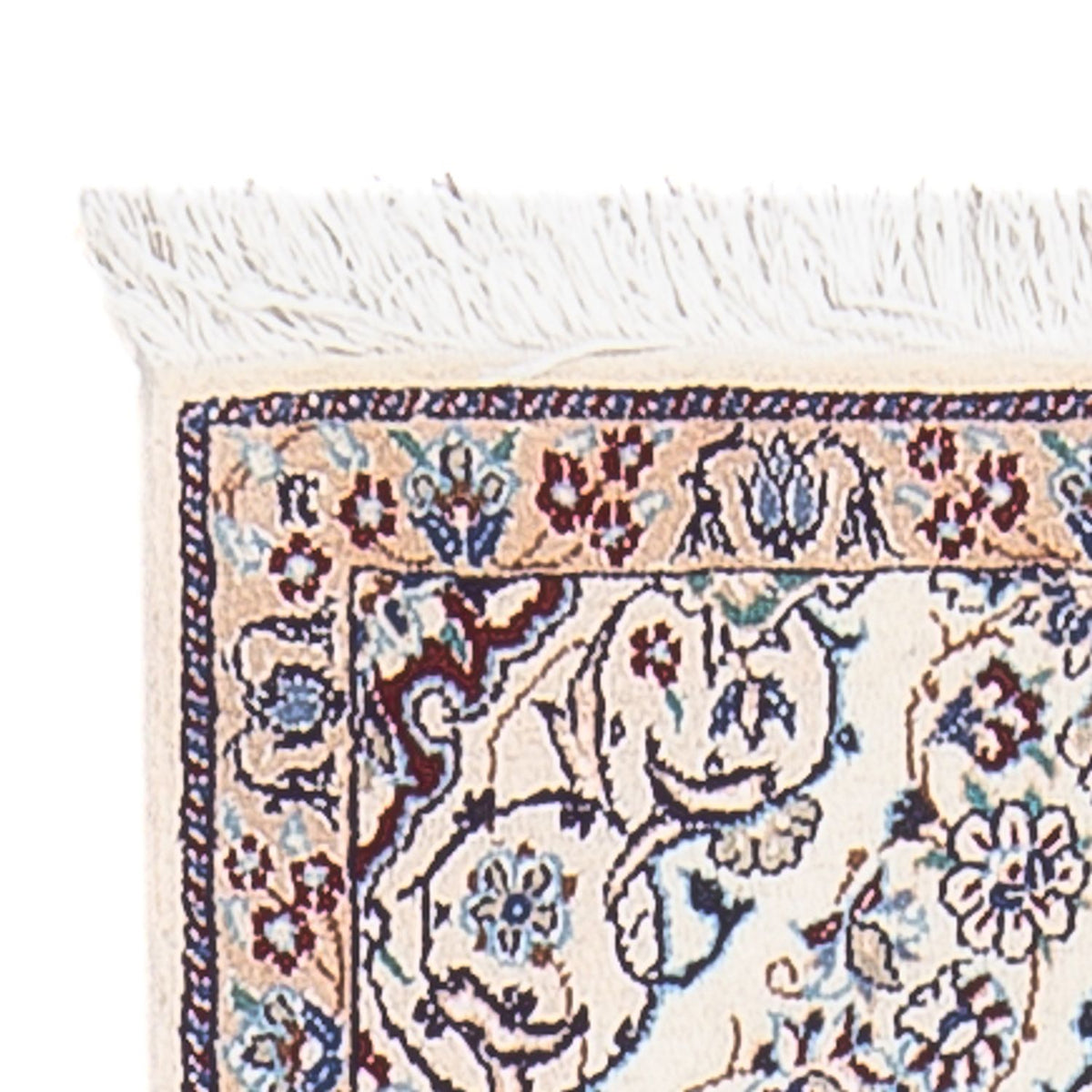 Tapis de couloir Tapis persan - Nain - Premium - 150 x 50 cm - crème