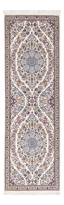 Tapis de couloir Tapis persan - Nain - Premium - 150 x 48 cm - beige foncé