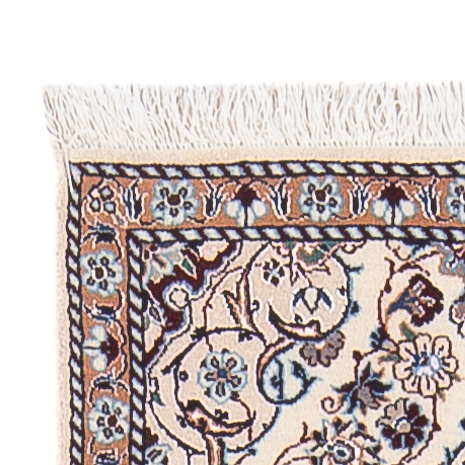 Tapis de couloir Tapis persan - Nain - Premium - 150 x 48 cm - beige foncé