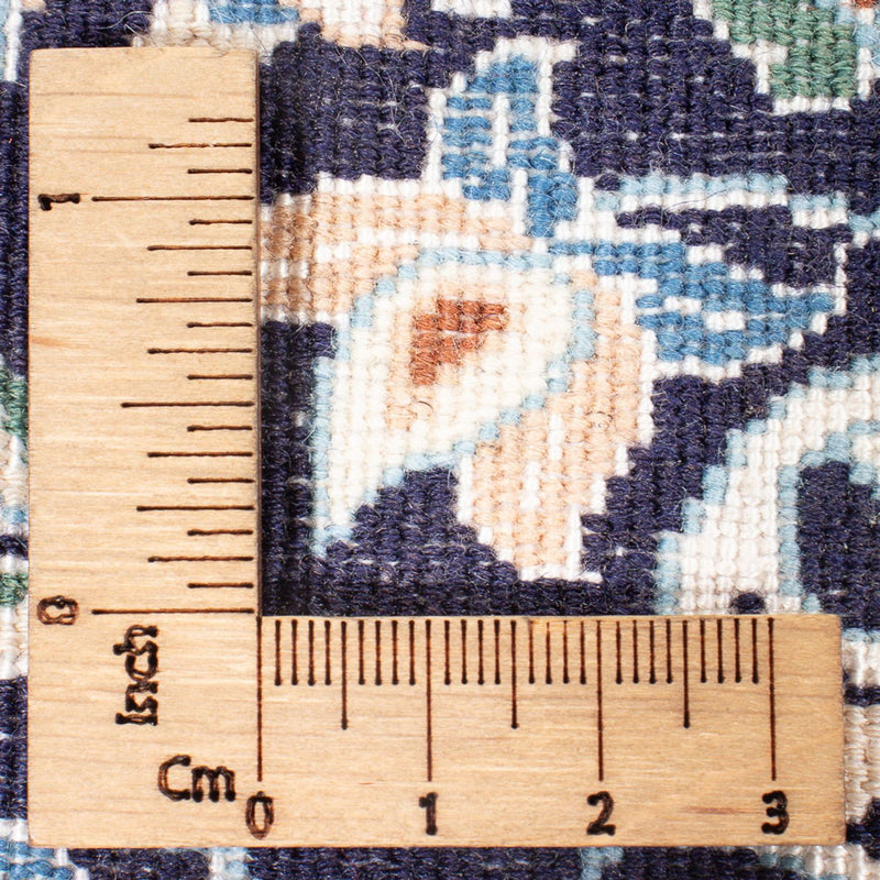 Tapis de couloir Tapis persan - Nain - Premium - 150 x 50 cm - bleu foncé