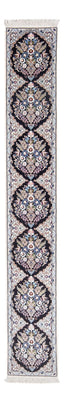 Tapis de couloir Tapis persan - Nain - Premium - 215 x 33 cm - bleu foncé