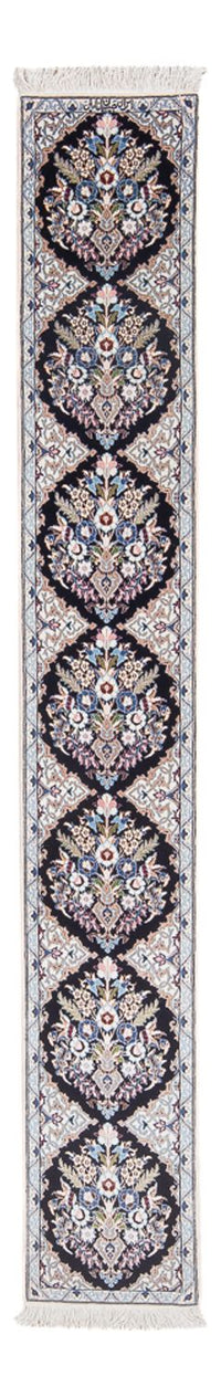 Tapis de couloir Tapis persan - Nain - Premium - 215 x 33 cm - bleu foncé
