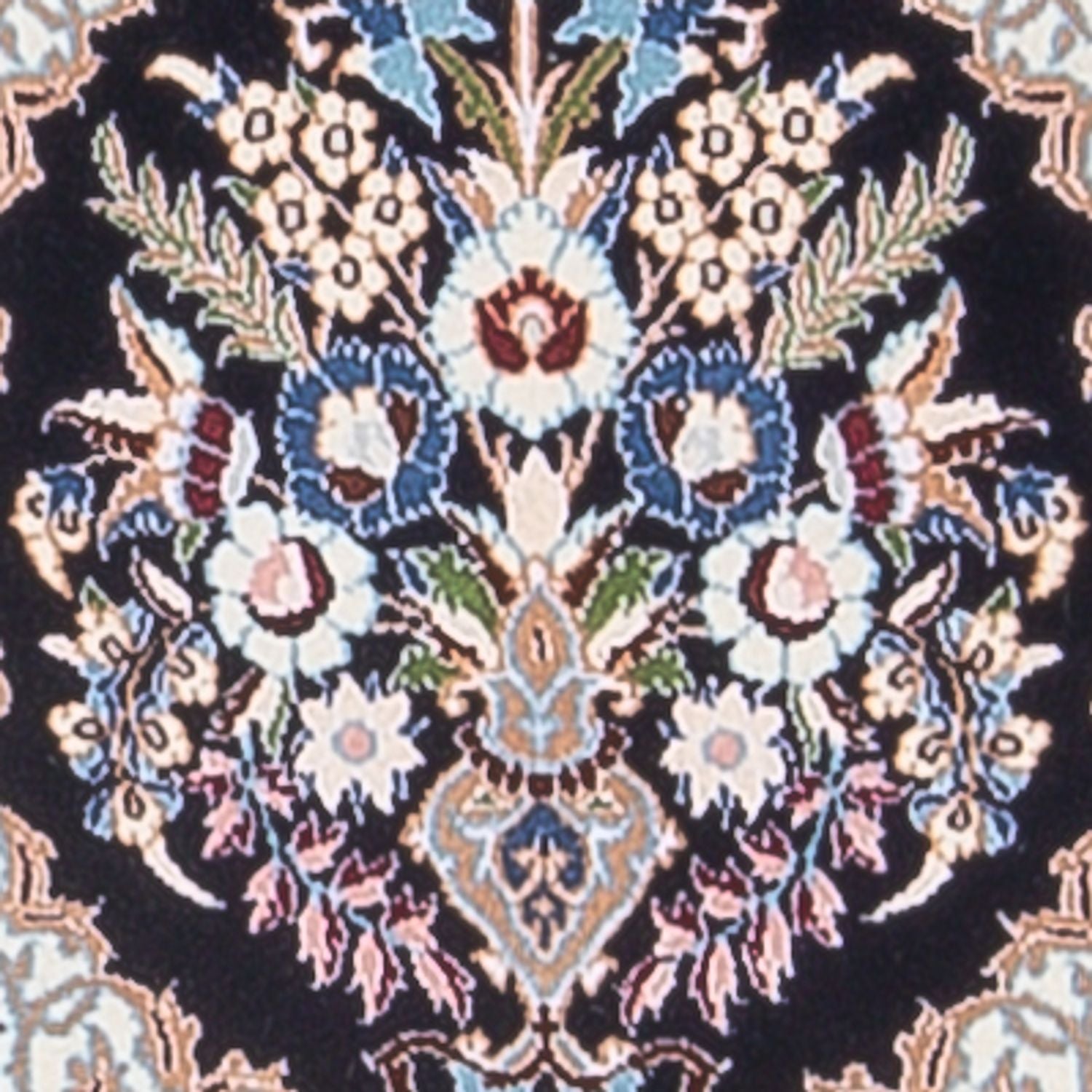 Tapis de couloir Tapis persan - Nain - Premium - 215 x 33 cm - bleu foncé