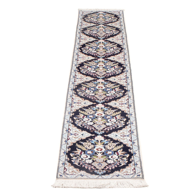 Tapis de couloir Tapis persan - Nain - Premium - 215 x 33 cm - bleu foncé