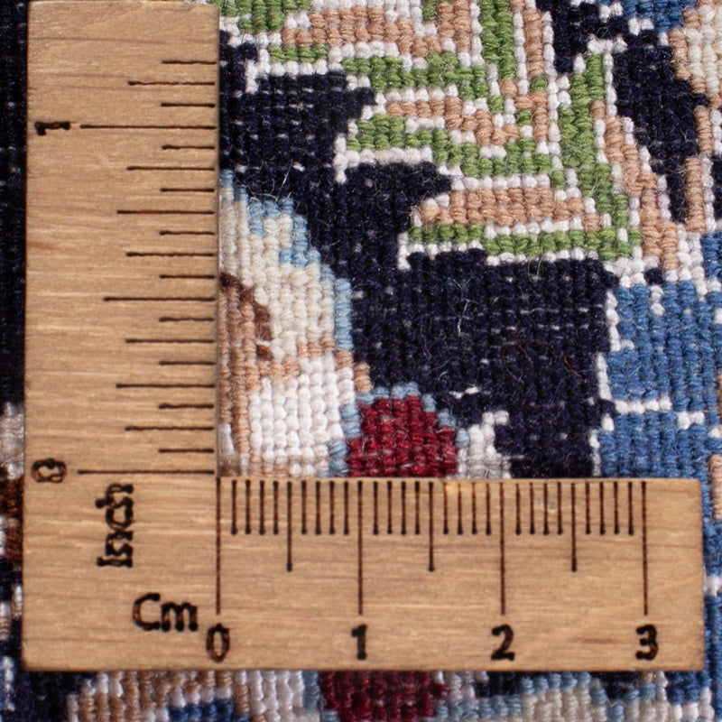 Tapis de couloir Tapis persan - Nain - Premium - 215 x 33 cm - bleu foncé