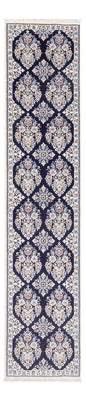 Tapis de couloir Tapis persan - Nain - Premium - 210 x 48 cm - bleu foncé
