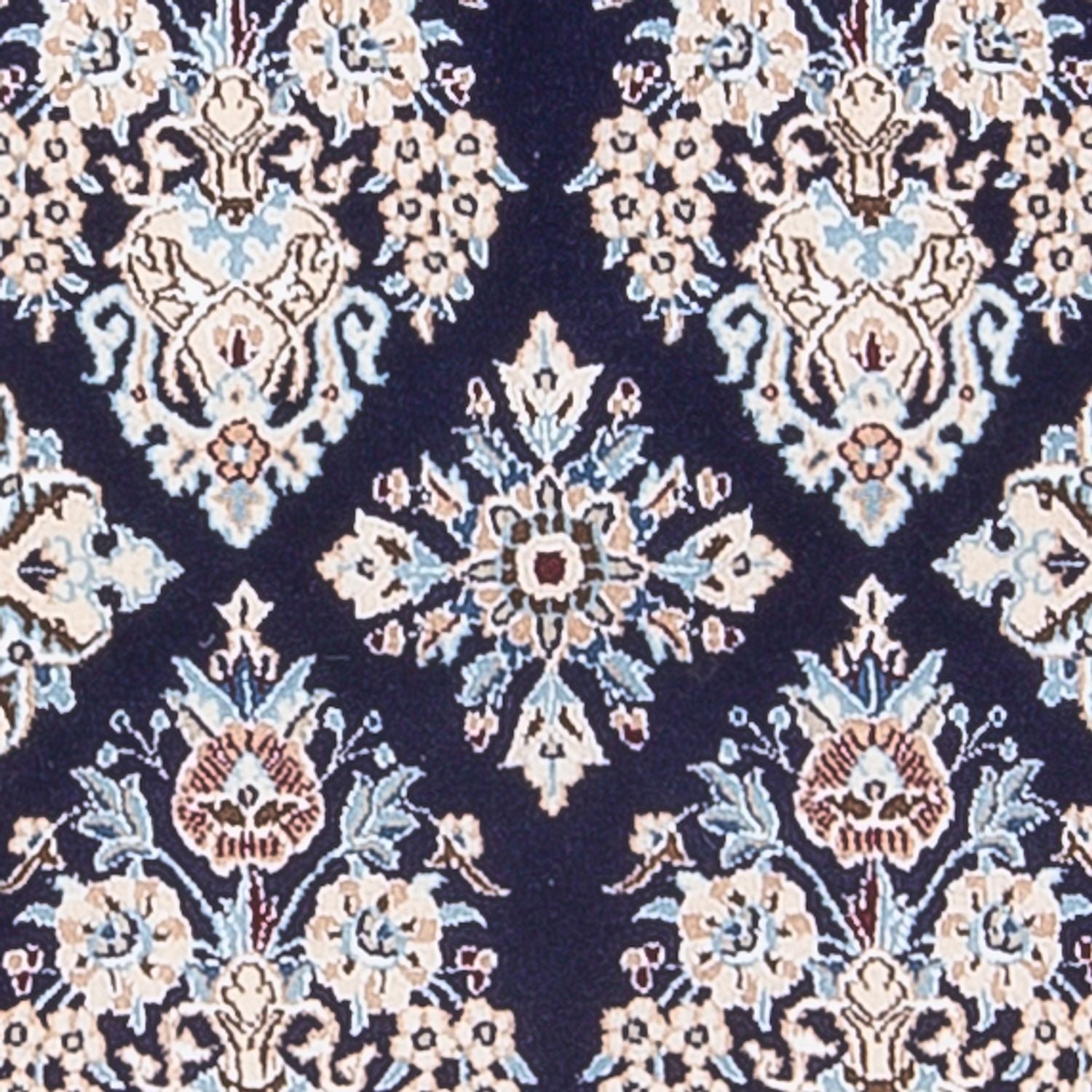 Tapis de couloir Tapis persan - Nain - Premium - 210 x 48 cm - bleu foncé