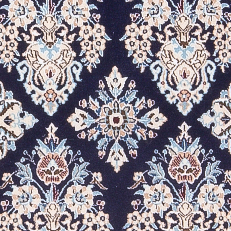 Tapis de couloir Tapis persan - Nain - Premium - 210 x 48 cm - bleu foncé