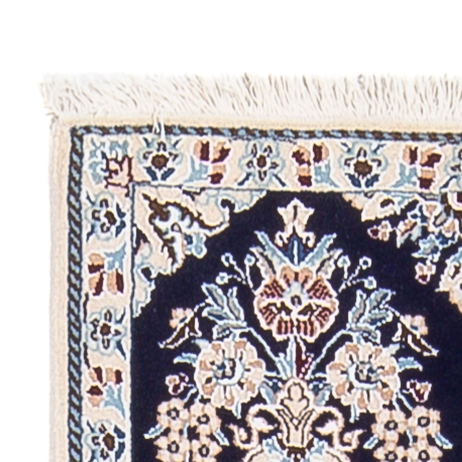 Tapis de couloir Tapis persan - Nain - Premium - 210 x 48 cm - bleu foncé
