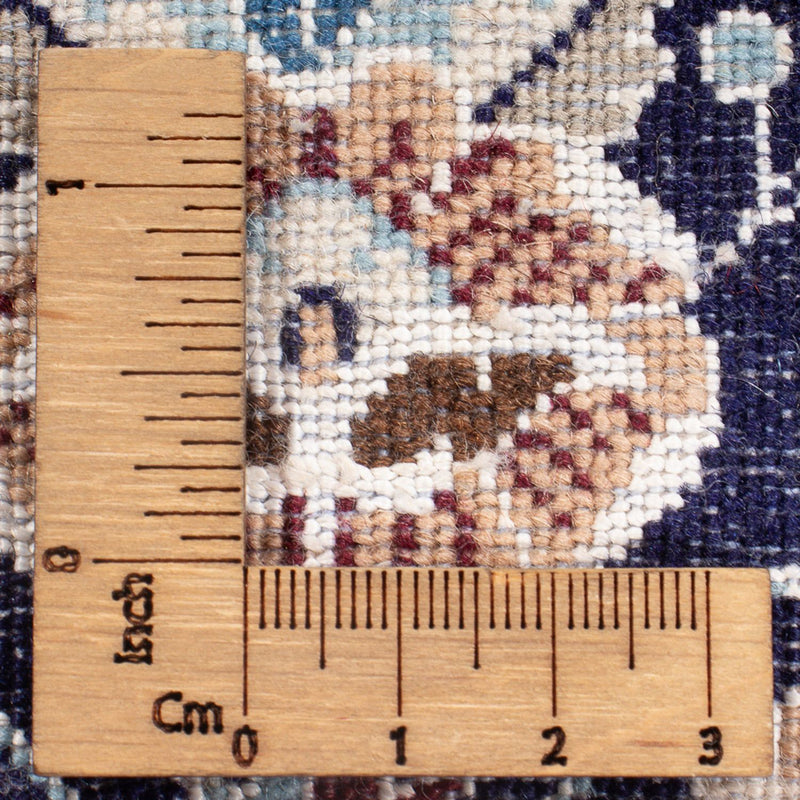 Tapis de couloir Tapis persan - Nain - Premium - 210 x 48 cm - bleu foncé