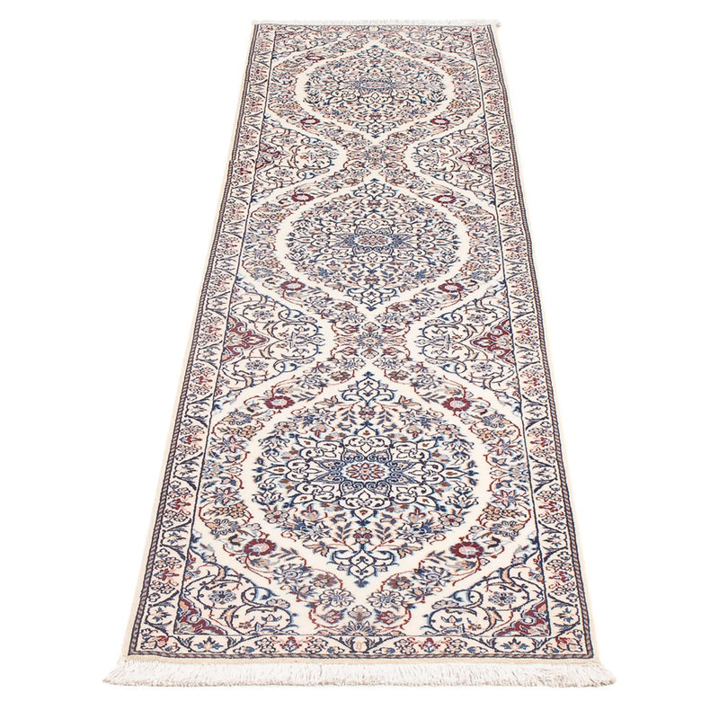 Tapis de couloir Tapis persan - Nain - Premium - 208 x 49 cm - beige foncé