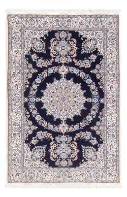Tapis persan - Nain - Premium - 147 x 100 cm - bleu foncé