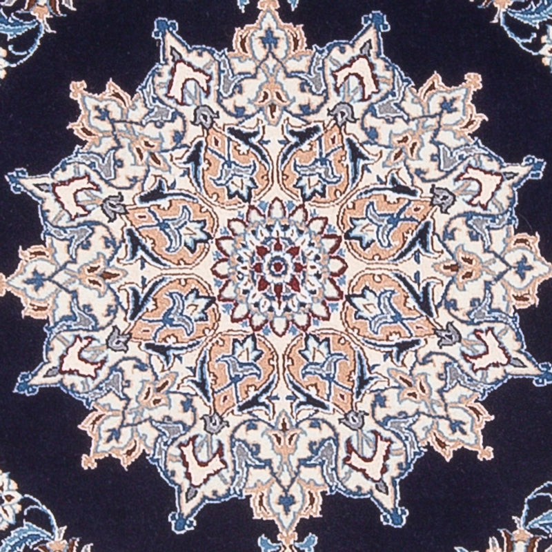 Tapis persan - Nain - Premium - 147 x 100 cm - bleu foncé