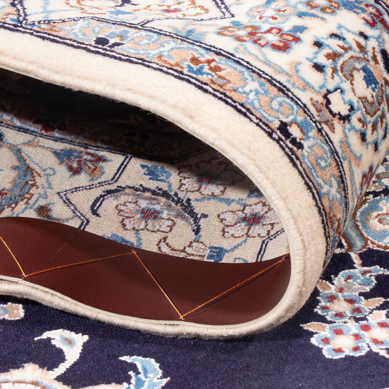Tapis persan - Nain - Premium - 147 x 100 cm - bleu foncé