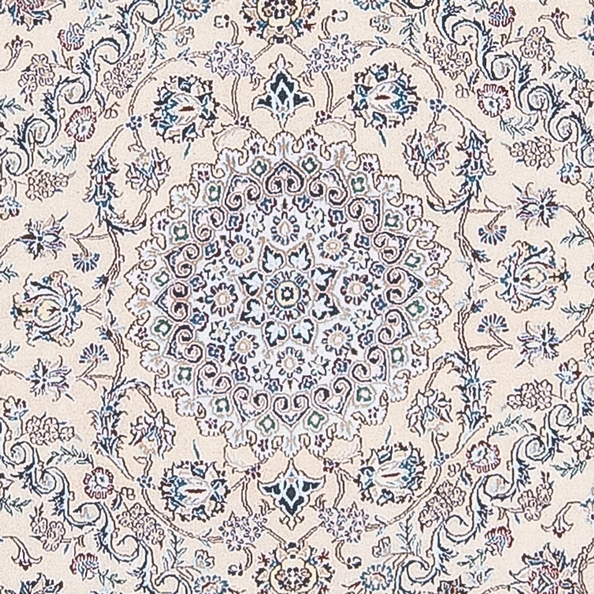 Tapis de couloir Tapis persan - Nain - Premium - 315 x 91 cm - gris