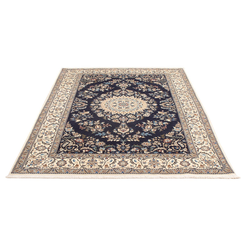 Tapis persan - Nain - Premium - 205 x 135 cm - bleu foncé