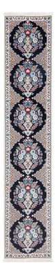 Tapis de couloir Tapis persan - Nain - Premium - 227 x 48 cm - bleu foncé