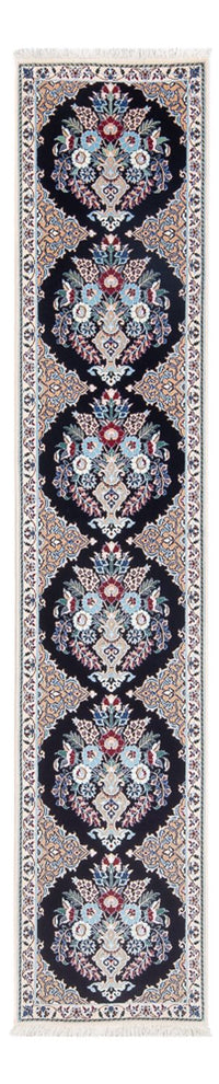 Tapis de couloir Tapis persan - Nain - Premium - 227 x 48 cm - bleu foncé