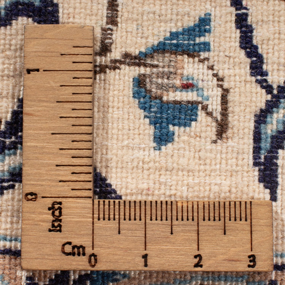 Tapis persan - Nain - Premium - 211 x 130 cm - crème