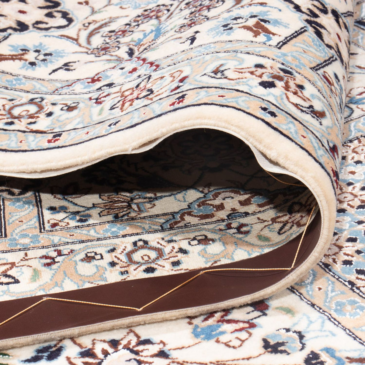 Tapis persan - Nain - Premium - 305 x 208 cm - gris clair