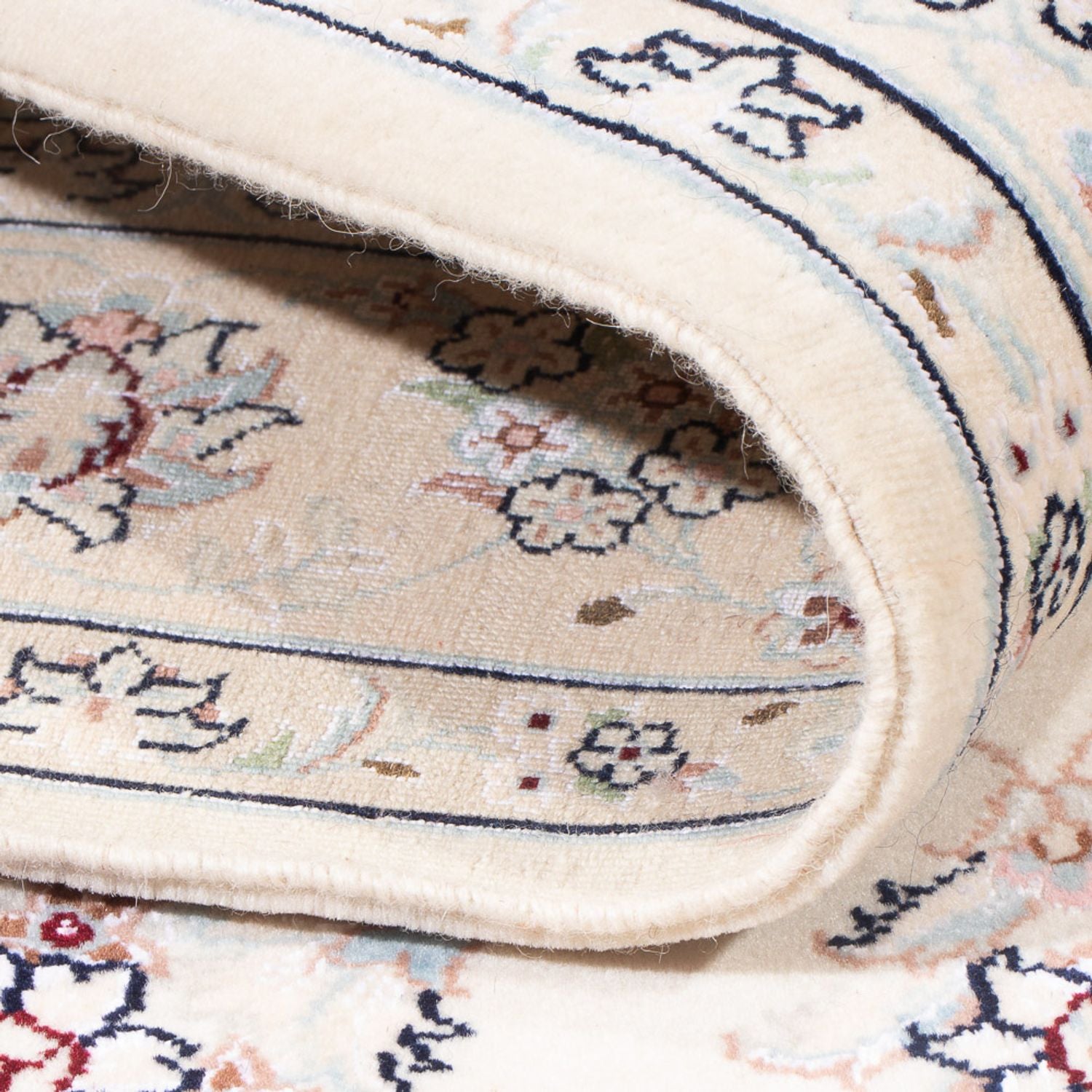 Tapis persan - Nain - Premium - 161 x 110 cm - crème