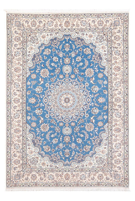 Tapis persan - Nain - Premium - 198 x 131 cm - bleu