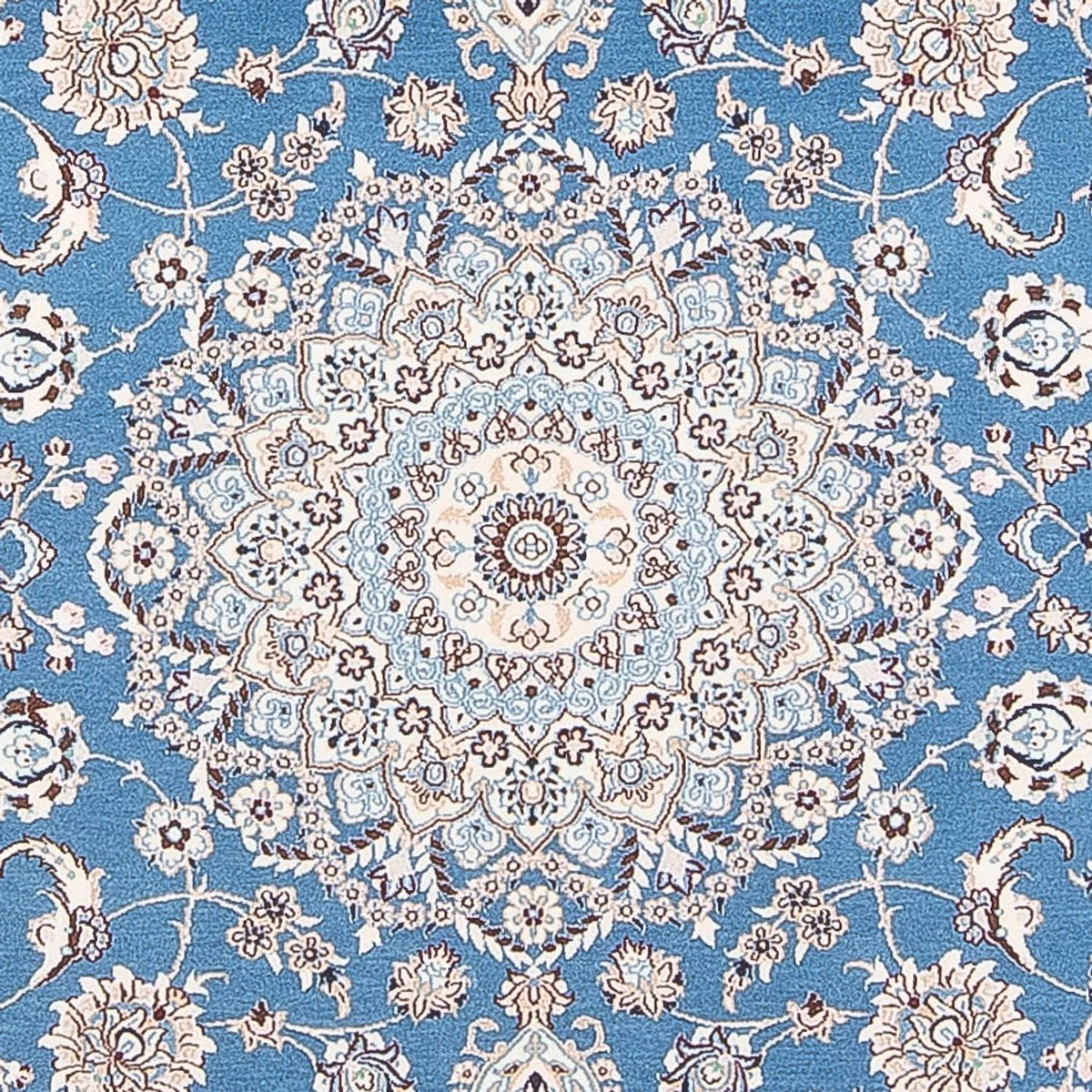 Tapis persan - Nain - Premium - 198 x 131 cm - bleu