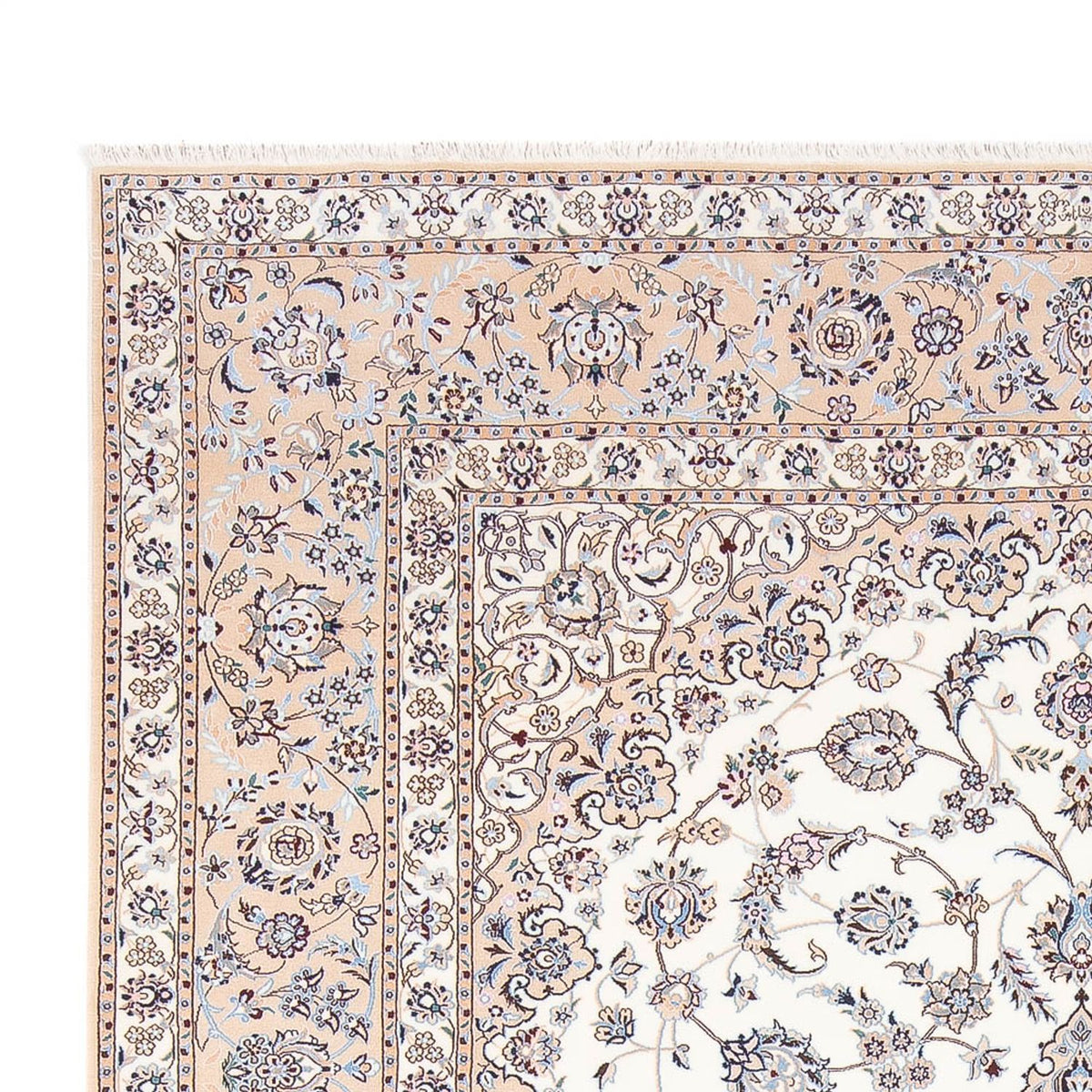 Tapis persan - Nain - Premium - 308 x 210 cm - crème