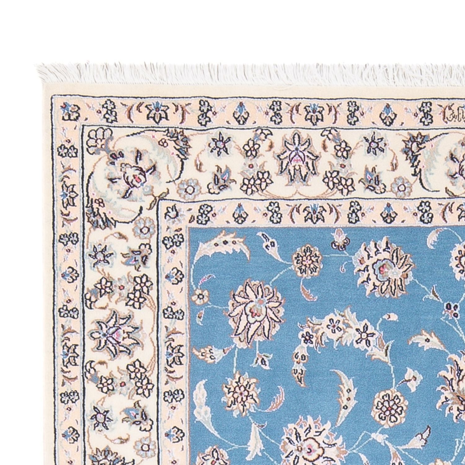Tapis persan - Nain - Premium - 160 x 108 cm - bleu
