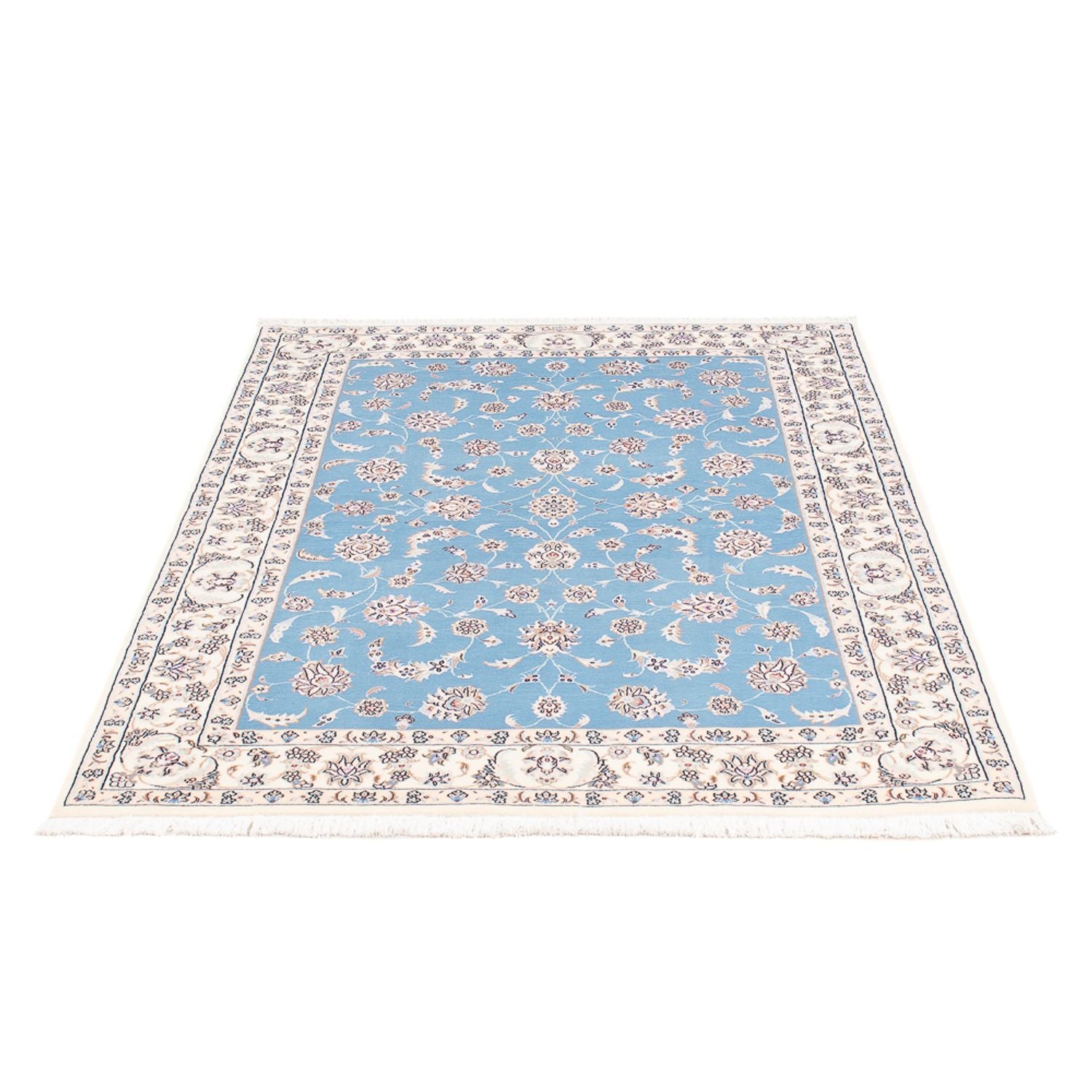 Tapis persan - Nain - Premium - 160 x 108 cm - bleu