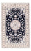 Tapis persan - Nain - Premium - 141 x 93 cm - bleu foncé
