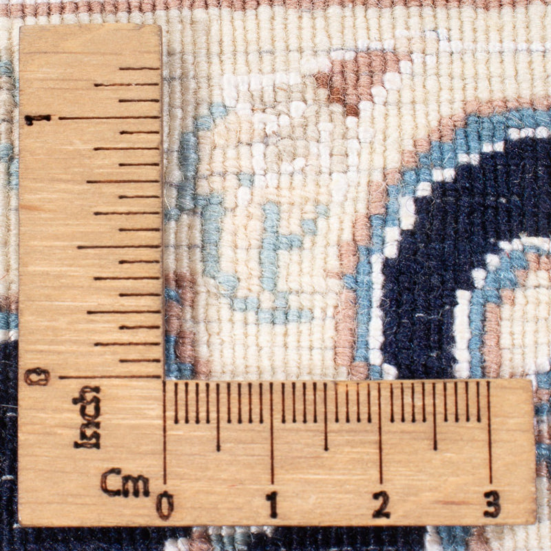 Tapis persan - Nain - Premium - 141 x 93 cm - bleu foncé