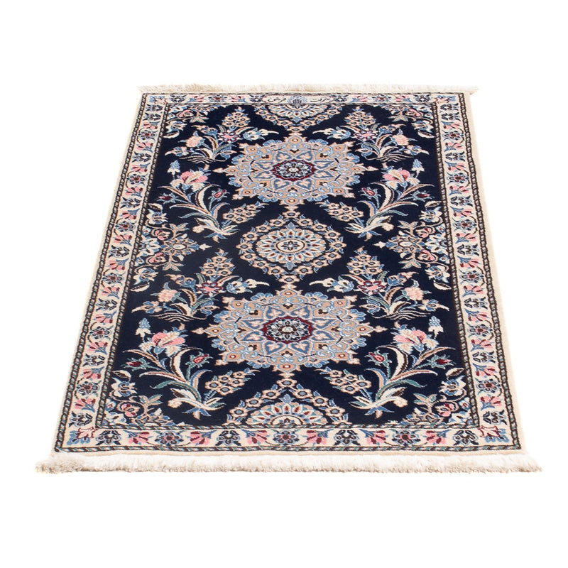 Tapis persan - Nain - Premium - 112 x 57 cm - bleu foncé
