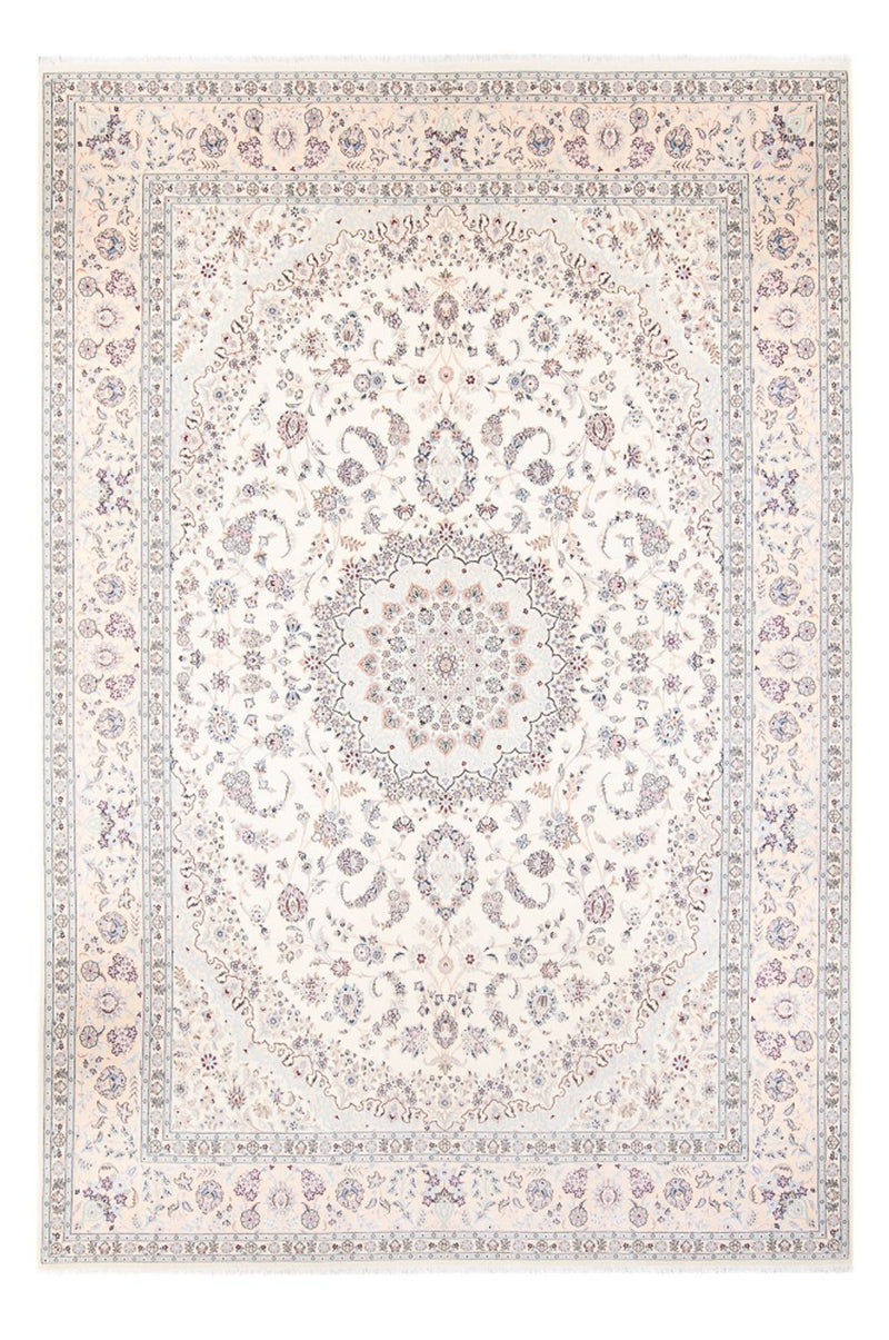Tapis persan - Nain - Premium - 363 x 250 cm - crème